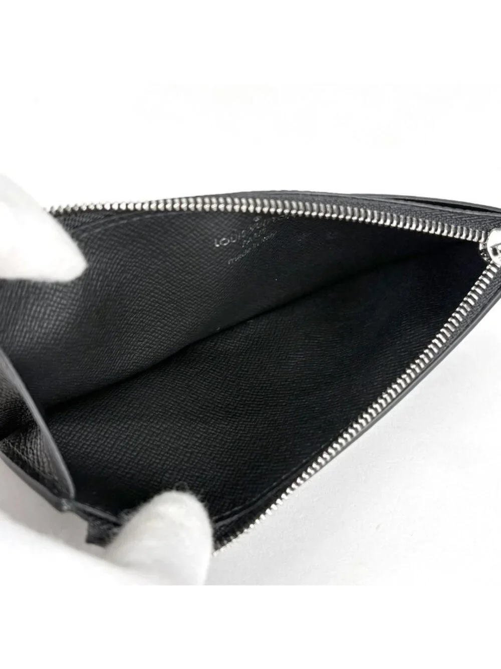 Louis Vuitton Coin Card Holder Case Taigarama Noir